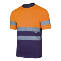 Zweifarbiges technisches Arbeits-T-Shirt Warnschutz Velilla 305506