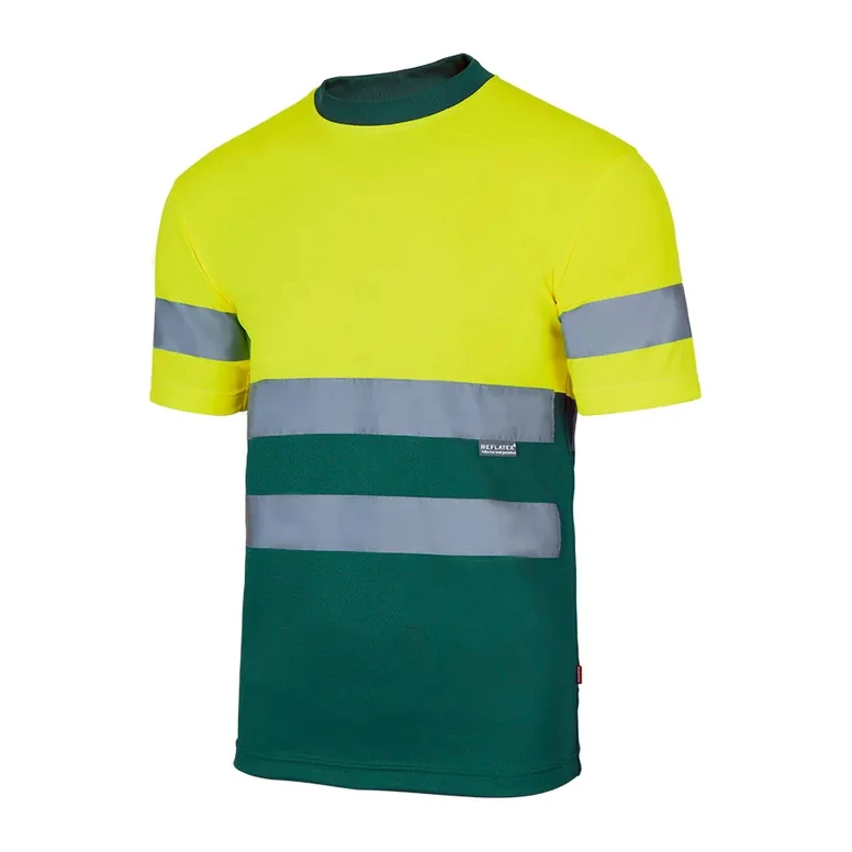 Zweifarbiges technisches Arbeits-T-Shirt Warnschutz Velilla 305506