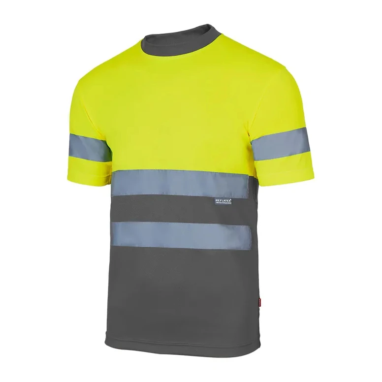 Zweifarbiges technisches Arbeits-T-Shirt Warnschutz Velilla 305506