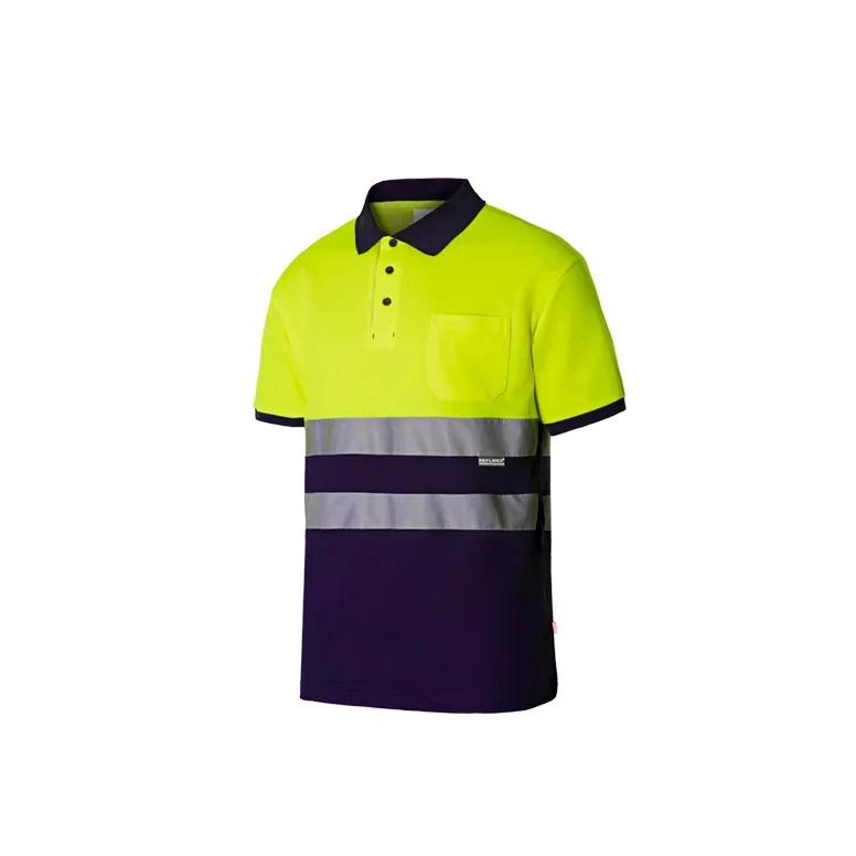 Zweifarbiges Arbeitspoloshirt Warnschutz Velilla 305513