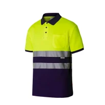 Zweifarbiges Arbeitspoloshirt Warnschutz Velilla 305513