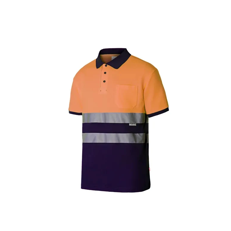 Zweifarbiges Arbeitspoloshirt Warnschutz Velilla 305513