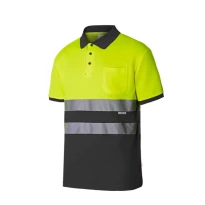 Zweifarbiges Arbeitspoloshirt Warnschutz Velilla 305513