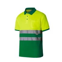 Zweifarbiges Arbeitspoloshirt Warnschutz Velilla 305513