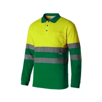 Zweifarbiges Langarm-Arbeitspoloshirt Warnschutz Velilla 305515