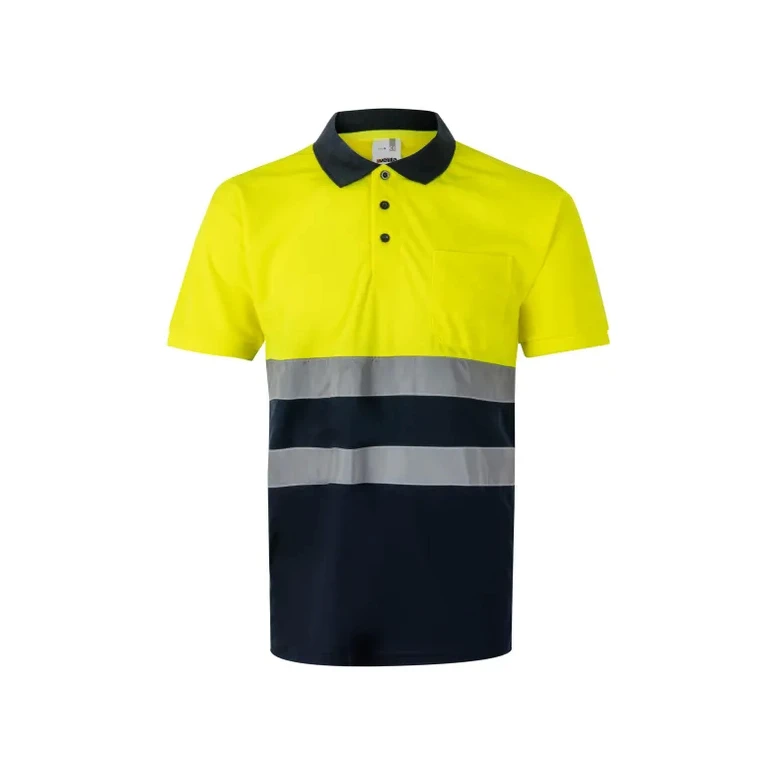 Zweifarbiges Arbeitspoloshirt Warnschutz Velilla 305504