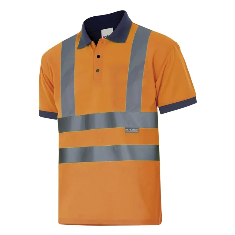 Zweifarbiges Arbeitspoloshirt Warnschutz Velilla 305502