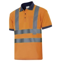 Zweifarbiges Arbeitspoloshirt Warnschutz Velilla 305502