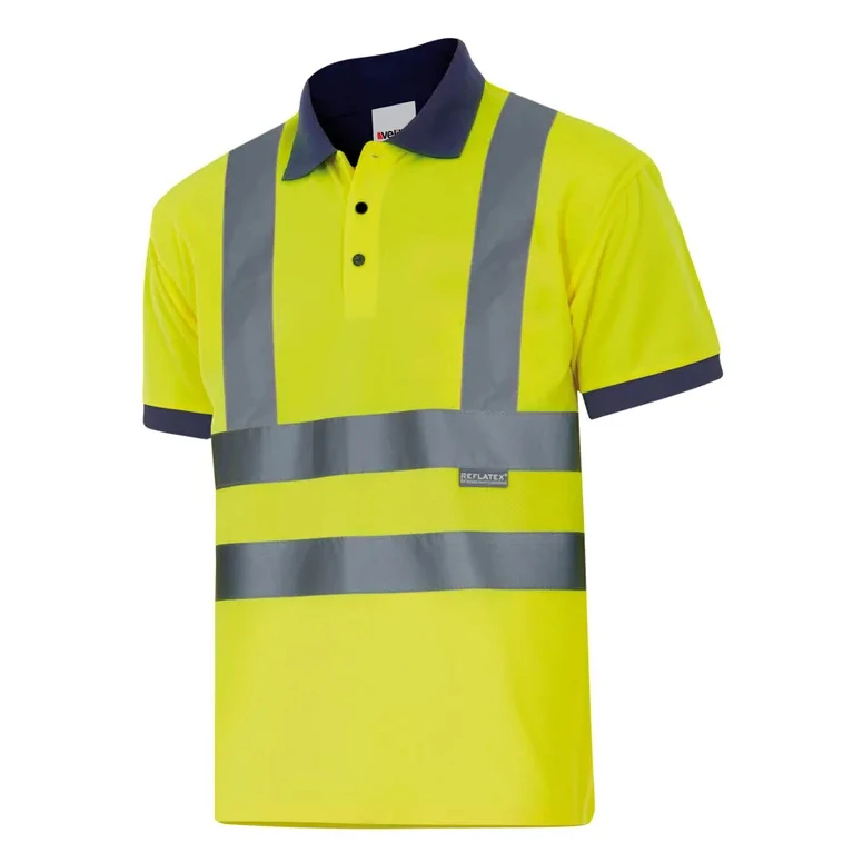 Zweifarbiges Arbeitspoloshirt Warnschutz Velilla 305502