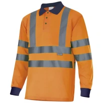 Langarm-Arbeitspoloshirt Warnschutz Velilla 305503