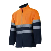 Zweifarbige Fleece-Arbeitsjacke Warnschutz Multitaschen Velilla 183