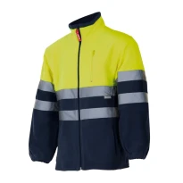 Zweifarbige Fleece-Arbeitsjacke Warnschutz Multitaschen Velilla 183