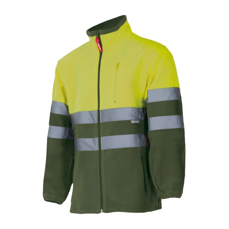 Zweifarbige Fleece-Arbeitsjacke Warnschutz Multitaschen Velilla 183