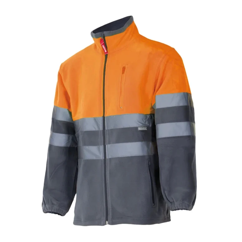 Zweifarbige Fleece-Arbeitsjacke Warnschutz Multitaschen Velilla 183