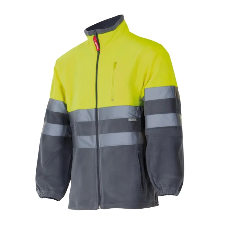 Zweifarbige Fleece-Arbeitsjacke Warnschutz Multitaschen Velilla 183