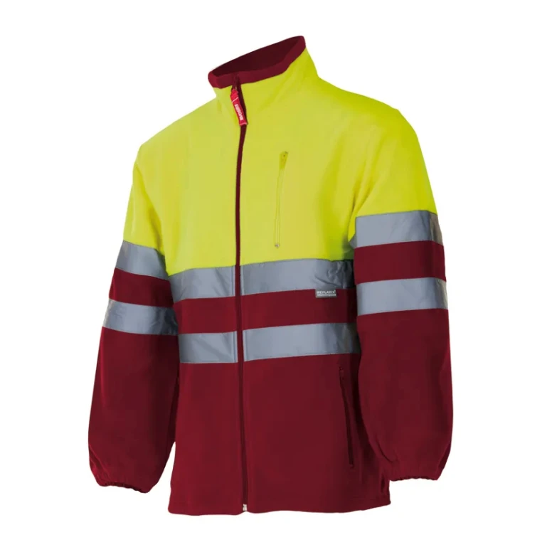 Zweifarbige Fleece-Arbeitsjacke Warnschutz Multitaschen Velilla 183