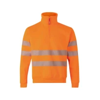 Arbeitssweatshirt kurzer Reißverschluss Warnschutz Velilla RS 305704