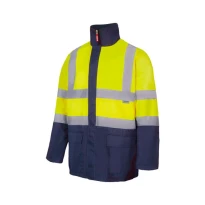 Zweifarbiger 4-in-1-Arbeitsparka Warnschutz Multitaschen Velilla 306003 2