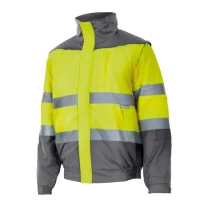 Zweifarbige Arbeitsjacke Warnschutz Multitaschen Velilla 161
