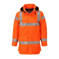 Arbeitsjacke Bizflame Regen Feuerfest Antistatisch Warnschutz Portwest S774