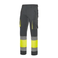 Zweifarbige Arbeitshose 100% Baumwolle Warnschutz Multitaschen Velilla 303007