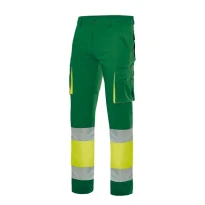 Zweifarbige Arbeitshose 100% Baumwolle Warnschutz Multitaschen Velilla 303007