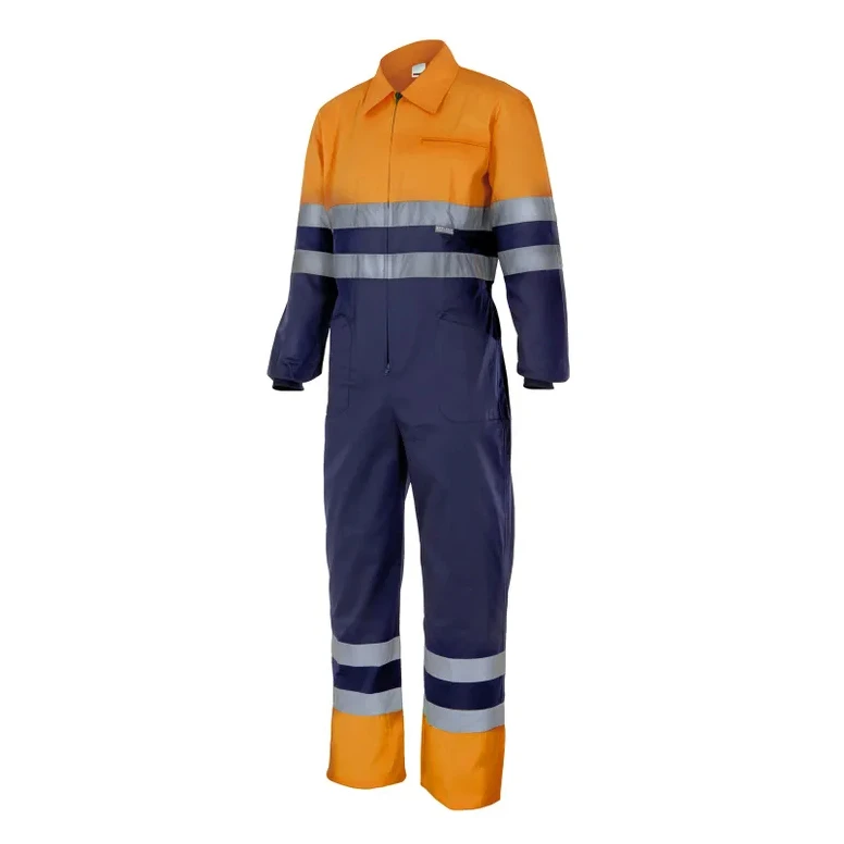 Zweifarbiger Arbeitsoverall Warnschutz Multitaschen Velilla 151