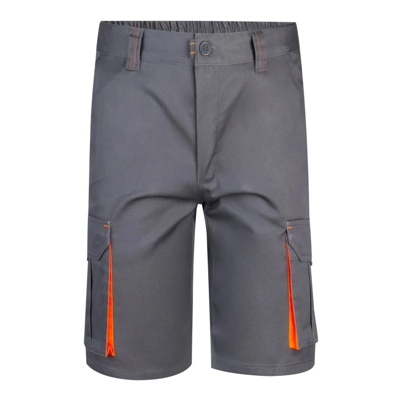 Zweifarbige Arbeitsshort Stretch Multitaschen Velilla 103010S