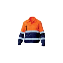 5 Stück - Zweifarbige Arbeitsjacke Siggi Warnschutz Step One AV 69SE0332/00-9016