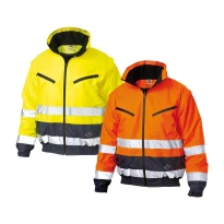 Arbeitsjacke Multitaschen Siggi Warnschutz Bomber 25GI0221/00