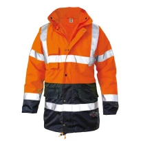 Arbeitsjacke Parka Bifarbe Mit Innenjacke Warnschutz Siggi