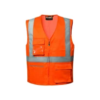 Arbeitsweste Multitaschen Warnschutz Rossini Ken Hi-Vis HH229