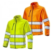 Arbeitsfleece mit durchgehendem Reißverschluss und hoher Sichtbarkeit Sweat Fleece HV 702.172119