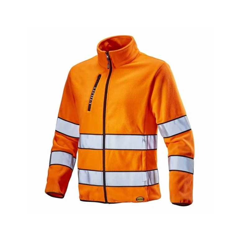 Arbeitsfleece mit durchgehendem Reißverschluss und hoher Sichtbarkeit Sweat Fleece HV 702.172119