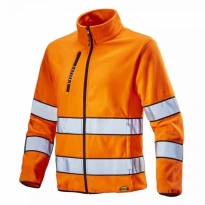 Arbeitsfleece mit durchgehendem Reißverschluss und hoher Sichtbarkeit Sweat Fleece HV 702.172119