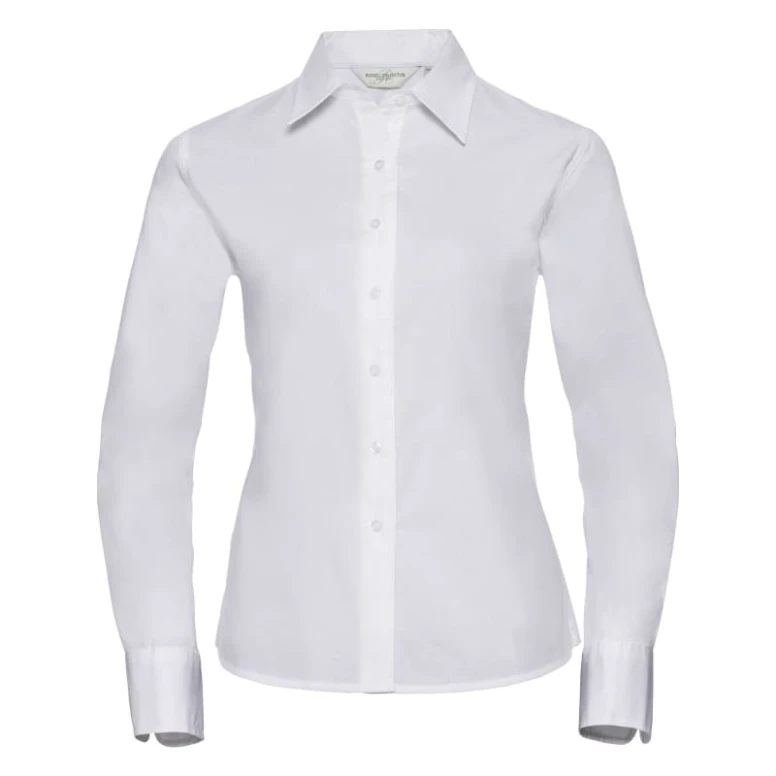 Klassisches Arbeitshemd mit langen Ärmeln Twill Damen Russell - JE916F