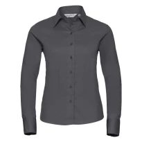 Klassisches Arbeitshemd mit langen Ärmeln Twill Damen Russell - JE916F