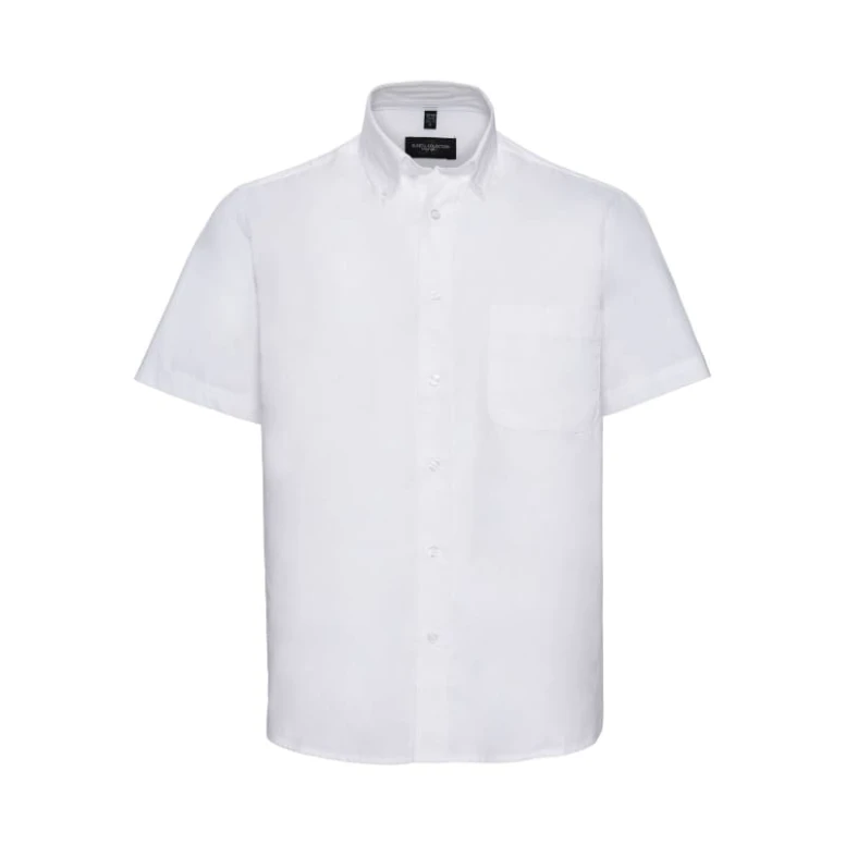 Klassisches Arbeitshemd mit kurzen Ärmeln 100% Baumwolle Twill Russell - JE917M