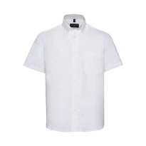 Klassisches Arbeitshemd mit kurzen Ärmeln 100% Baumwolle Twill Russell - JE917M