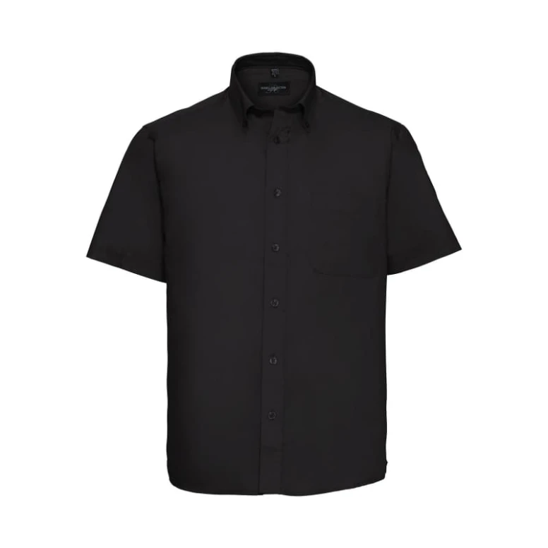 Klassisches Arbeitshemd mit kurzen Ärmeln 100% Baumwolle Twill Russell - JE917M
