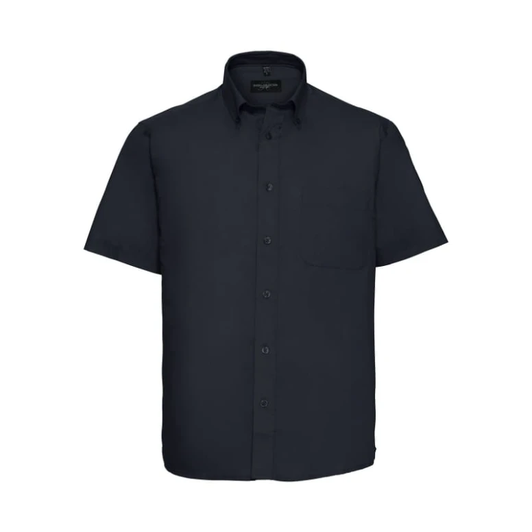 Klassisches Arbeitshemd mit kurzen Ärmeln 100% Baumwolle Twill Russell - JE917M