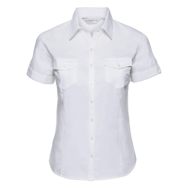 Kurzam-Arbeitshemd Damen gerollt Russell - JE919F