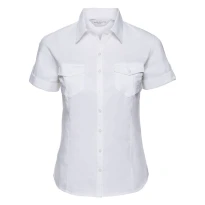 Kurzam-Arbeitshemd Damen gerollt Russell - JE919F