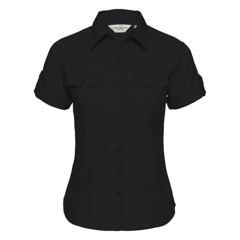 Kurzam-Arbeitshemd Damen gerollt Russell - JE919F