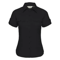 Kurzam-Arbeitshemd Damen gerollt Russell - JE919F