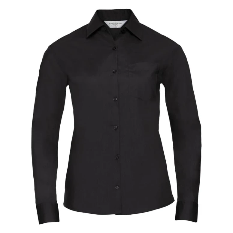 Arbeitshemd Polycotton mit langen Ärmeln Damen Russell - JE934F