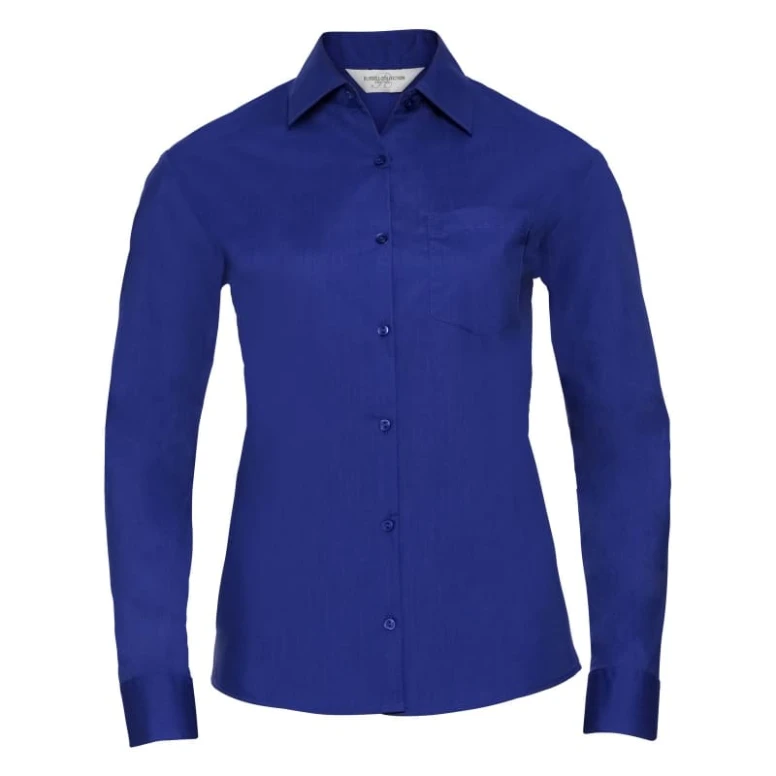 Arbeitshemd Polycotton mit langen Ärmeln Damen Russell - JE934F