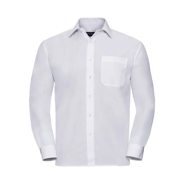 Arbeitshemd Polycotton mit langen Ärmeln Russell - JE934M
