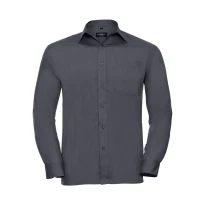 Arbeitshemd Polycotton mit langen Ärmeln Russell - JE934M