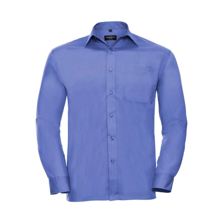 Arbeitshemd Polycotton mit langen Ärmeln Russell - JE934M